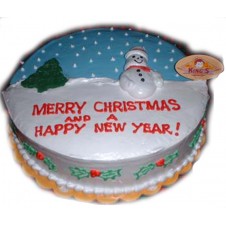 Frosty The Snowman Christmas Cake by Kings Bakeshop